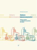 Cztery nowoczesności. Autor: Andrzej Szczerski (red.). SmakLiter.pl Okładka książki Cztery nowoczesności