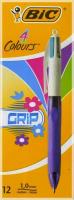 Opakowanie Długopis 4 Colours Grip Fashion (12 szt.) BIC