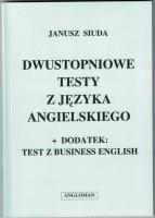 Okładka książki Dwustopniowe testy z języka angielskiego  ANGLOMAN