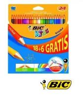 Opakowanie Kredki ołówkowe KIDS Eco Evolution (24 szt.) BIC