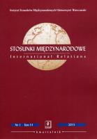 Opakowanie Stosunki Międzynarodowe nr 1 Tom 51/2015