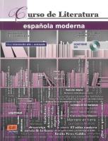 Okładka książki Curso de Literatura espanola moderna + płyta CD audio
