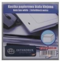 Opakowanie Kostka papierowa biała 85x85x35 mm klejona