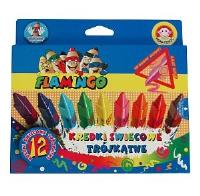 Opakowanie Kredki 12 kolorów świecowe trójkątne