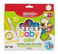 Opakowanie Mazaki Babycolor od 1 roku 10 kolorów FIBRACOLOR