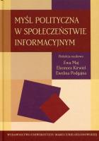 Okładka książki Myśl polityczna w społeczeństwie informacyjnym