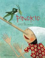 Pinokio (gąbka). Autor: Manuela Adreani (ilustr.). SmakLiter.pl Okładka książki Pinokio (gąbka)