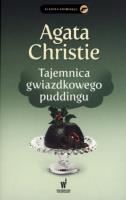 Tajemnica gwiazdkowego puddingu. Autor: Agatha Christie. SmakLiter.pl Okładka książki Tajemnica gwiazdkowego puddingu