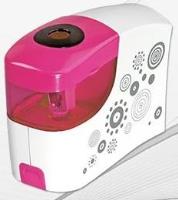 Okładka książki Temperówka na baterie różowo-biała