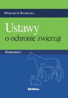 Okładka książki Ustawy o ochronie zwierząt