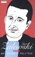 Ani słowa o polityce. Autor: Zalewski Igor. SmakLiter.pl Okładka książki Ani słowa o polityce