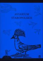 Aviarium staropolskie. Autor: Justyna Ratajczyk. SmakLiter.pl Okładka książki Aviarium staropolskie