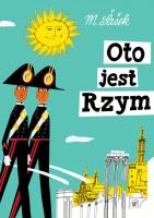 Oto jest Rzym TW. Autor: Miroslav Sasek. SmakLiter.pl Okładka książki Oto jest Rzym TW