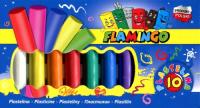 Opakowanie Plastelina flamingo 10 kolorów