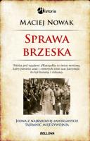 Sprawa brzeska. Autor: Maciej Nowak-Kreyer. SmakLiter.pl Okładka książki Sprawa brzeska