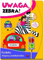 Uwaga zebra! Poziom 1 Kodeks drogowy.... Autor: Lekan Elżbieta. SmakLiter.pl Okładka książki Uwaga zebra! Poziom 1 Kodeks drogowy...