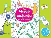 Okładka książki Wesołe zadania ze zwierzakami. Naklejaj i baw się!