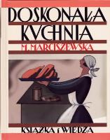 Doskonała kuchnia. Autor: Marciszewska Maria. SmakLiter.pl Okładka książki Doskonała kuchnia