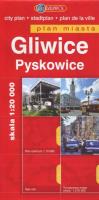 Gliwice. Pyskowice. Plan miasta w skali 1:20 000. Autor: Opracowanie zbiorowe. SmakLiter.pl Okładka książki Gliwice. Pyskowice. Plan miasta w skali 1:20 000