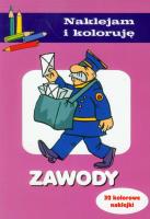 Naklejam i koloruję - Zawody. Autor: Małecki Aleksander. SmakLiter.pl Okładka książki Naklejam i koloruję - Zawody