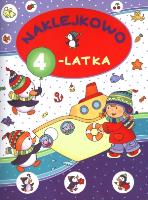 Naklejkowo 4-latka. Autor: Lekan Elżbieta. SmakLiter.pl Okładka książki Naklejkowo 4-latka