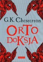 Ortodoksja br. Autor: G.K. Chesterton. SmakLiter.pl Okładka książki Ortodoksja br