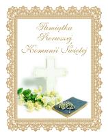 Okładka książki Pamiątka Pierwszej Komunii Świętej.Różaniec