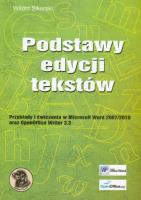 Okładka książki Podstawy edycji tekstów