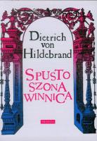 Spustoszona winnica BR. Autor: Dietrich von Hildebrand. SmakLiter.pl Okładka książki Spustoszona winnica BR