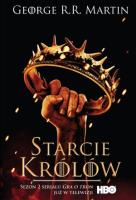 Starcie królów okł. filmowa BR. Autor: George R.R. Martin. SmakLiter.pl Okładka książki Starcie królów okł. filmowa BR