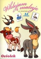 Wklejam i maluję - Osiołek. Autor: Il. Mariola Budek. SmakLiter.pl Okładka książki Wklejam i maluję - Osiołek
