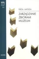 Zarzadzanie zbiorami muzeum Podręcznik. Autor: Matassa Freda. SmakLiter.pl Okładka książki Zarzadzanie zbiorami muzeum Podręcznik