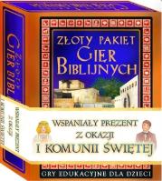 Złoty pakiet gier biblijnych. Autor: praca zbiorowa. SmakLiter.pl Okładka książki Złoty pakiet gier biblijnych