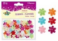 Opakowanie CEKINY KWIATY 13MM MIX PASTELOWE BPZ-TITANUM