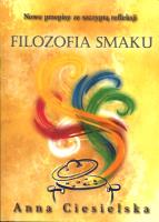 Filozofia smaku. Autor: Anna Ciesielska. SmakLiter.pl Okładka książki Filozofia smaku