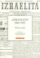 Izraelita 1866-1915. Autor: Jagodzińska Agnieszka, Wodziński Marcin. SmakLiter.pl Okładka książki Izraelita 1866-1915