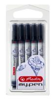 Opakowanie Naboje atramentowe my.pen niebieskie 5 szt.
