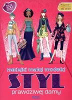 Okładka książki Naklejki młodej modelki. Styl prawdziwej damy