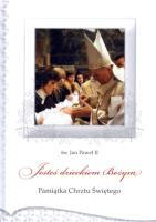 Pamiątka Chrztu Świętego. Jesteś dzieckiem Bożym. Autor:  Jan Paweł II. SmakLiter.pl Okładka książki Pamiątka Chrztu Świętego. Jesteś dzieckiem Bożym