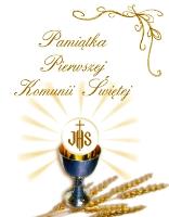 Okładka książki Pamiątka Pierwszej Komunii Świętej z kłosami