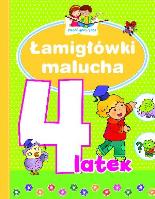 Mali geniusze - Łamigłówki malucha 4-latek. Autor: David and Penny Glover. SmakLiter.pl Okładka książki Mali geniusze - Łamigłówki malucha 4-latek