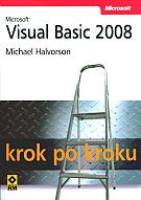 Okładka książki Microsoft Visual Basic 2008 krok po kroku    RM