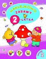 Naklejkowo. Zabawy 2-latka. Zeszyt 2. Autor: Lekan Elżbieta, Myjak Joanna. SmakLiter.pl Okładka książki Naklejkowo. Zabawy 2-latka. Zeszyt 2