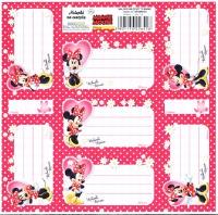Opakowanie Nalepki na zeszyty Myszka Minnie