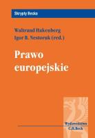 Okładka książki Prawo europejskie