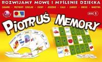 Rozwijamy mowę i myślenie. Piotruś memory.Zestaw 1. Wydawca: KOMLOGO. SmakLiter.pl Opakowanie Rozwijamy mowę i myślenie. Piotruś memory.Zestaw 1