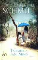 Tajemnica pani Ming. Autor: Eric-Emmanuel Schmitt. SmakLiter.pl Okładka książki Tajemnica pani Ming