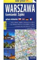 Warszawa Łomianki Ząbki plan miasta 1:26 000 cityline papier. Autor:   Praca zbiorowa. SmakLiter.pl Okładka książki Warszawa Łomianki Ząbki plan miasta 1:26 000 cityline papier