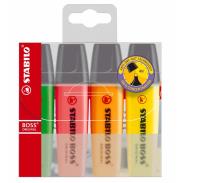 Opakowanie Zakreślacz Boss 70 etui 4 kolory STABILO