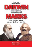 Darwin kontra Marks. Autor: Peter Lee, Jimmy Watson. SmakLiter.pl Okładka książki Darwin kontra Marks